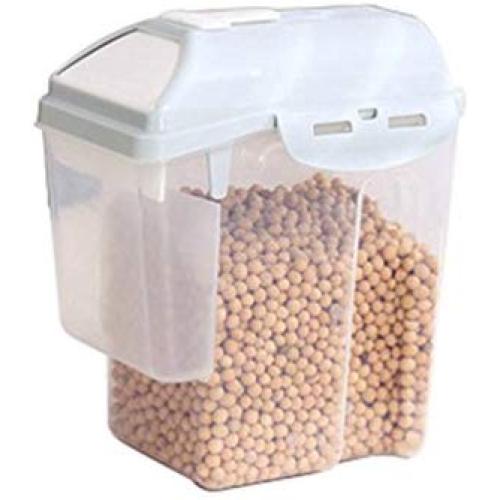 HOBULL Food Storage Jar Container Grain Storage Tanks for Dry Food Flour Nut Sugar with Hovering Flip Top Lid and Large Mouth for Easy Pouring