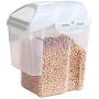 HOBULL Food Storage Jar Container Grain Storage Tanks for Dry Food Flour Nut Sugar with Hovering Flip Top Lid and Large Mouth for Easy Pouring
