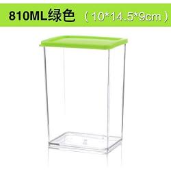 Kitchen Food Storage Jar Airtight Food Storage Stackable Grain Storage Storage Tank Kitchen Covered Plastic Sealed Bottle Food Storage Storage Box Jar , 810ML Green