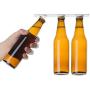 Refrigerator Organizer Bottle Holder & Jar Hanger Magnet Strips By DRAKS - Strong Neodymium Magnets - Fridge Bottle Space Saving Storage Loft - For Cans & Containers With Metal Lids & Tops - Pack Of 2