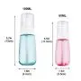 JOSALINAS 4PCS Airless Pump Bottle 2oz/60ml Plastic Empty Clear Refillable Travel Container Dispenser for Lotion Creams foundation