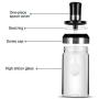 TNKML Clear Glass Cruet Spice Seasoning Box Storage Container Condiment Jars Durable For Honey Pepper Salt Storage-B