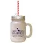 Navy Happiness Is Closet Full Of Shoes Frosted Glass Mason Jar With Straw