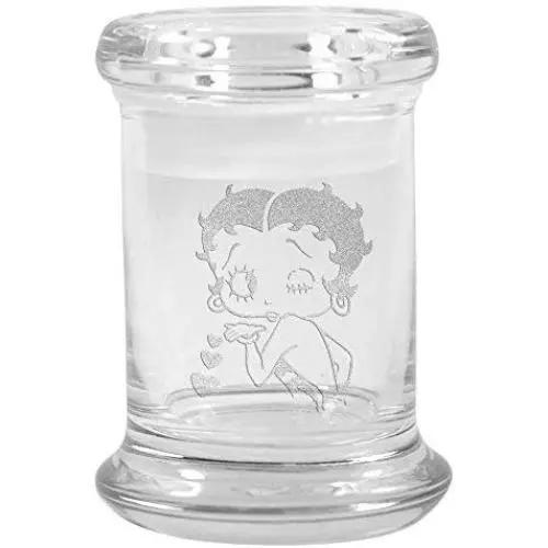 Bocal en verre transparent avec couvercle 7.6 oz avec logo Betty Boop - Smoke Promos Bocal en verre transparent avec couvercle 7.6 oz avec logo Betty Boop - Smoke Promos