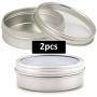 20z Jars with Lid Cans W/slip on Pretty Clear Window Top Shows Off Your Contents 2 Pcs