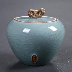 Cereal Containers Ceramic Tea Cans, Household Kitchen Storage Moisture-proof Cans Containers (color : C)