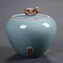 Cereal Containers Ceramic Tea Cans, Household Kitchen Storage Moisture-proof Cans Containers (color : C)