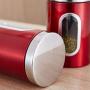 lzndeal Storage Canisters Tins,Kitchen,Container,Stainless Steel,1/3Pcs Tea Coffee Sugar Storage Canisters Jars Pots Kitchen Container Tins