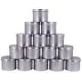 Lot de 15 Pots Métalliques Ronds 4 oz (120g) avec Bouchon Fileté – Idéal pour Parfum, Crèmes, Maquillage, Thé, etc. Lot de 15 Pots Métalliques Ronds 4 oz (120g) avec Bouchon Fileté – Idéal pour Parfum, Crèmes, Maquillage, Thé, etc.
