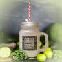 Maroon Halloween Ghosts & Goblins Trick 10 Treat Pumpkins Boo Creepy Crawly WitchS Brew October 31 Frosted Glass Mason Jar With Straw