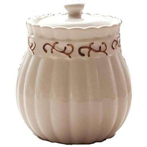 Lucky lu Ceramic seal snack jar Food Storage Jar White Ceramic Food Storage Canister for Serving Tea, Coffee, Spice and More Cereal, Cookies