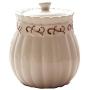 Lucky lu Ceramic seal snack jar Food Storage Jar White Ceramic Food Storage Canister for Serving Tea, Coffee, Spice and More Cereal, Cookies