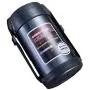 2,2L Vakuum-Lunchbox aus Edelstahl, 3-stufige Isolier-Lebensmittelflasche, Thermos-Lunchbox, wasserdichte Bento-Box HQSB (Farbe: Grau)