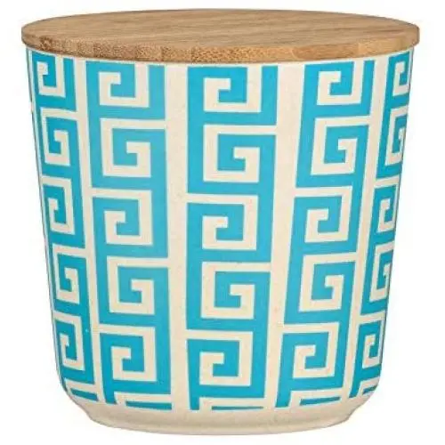 Wenko Edge Storage Jar 0.5 L with Bamboo Lid and Silicone Ring Airtight and Aromatic Capacity 0.50 L