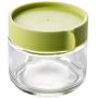 Glass Container Kitchen Food Storage Containers Refrigerator Organizer Sealed Bottle Tea Bean Cereal Food Storage Jar Box Clear,250Ml Green