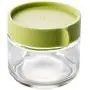 Glasbehälter Küchen Lebensmittel Aufbewahrungskisten Kühlschrank Organizer Dose Tee Bohne Müsli Lebensmittel Glasbehälter Box Klar, 250ml Grün