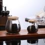 Kitchen Mushroom Shape Glass Storage Bottles Jars Miscellaneous Grains Sealed Cans Food Storage Jars Tea Leaf Coffee Beans Jars,400Ml