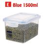 Heptern Plastic Food Storage Container Storage Box Storage Tank With Lids For Kitchen Grain Dried Fruit Milk Powder Sealed - Square Shape 850ML 1500ML 2300ML