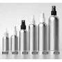 3er Set (100ml/3,4oz) Silberne leere Aluminium-Sprühflaschen mit feinem Nebel, Drücksprühkopf, wiederbefüllbar, tragbar, Sprühflaschen für Parfüm, Toner, Feuchtigkeitscreme, Wasser