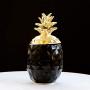 joyMerit Pineapple Ceramic Jars with Lid for Home Kitchen Food Sugar, Jam Storage, DIY Wedding Favors Gift - 2 Pack
