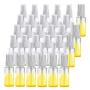 Hamiggaa 30Pack 1oz Empty Plastic Spray Bottles,30ml Clear Refillable Fine Mist Spray Bottle with Pumps for Liquid,Cleaning,Travel,Hairspray,Essential Oils