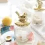 Gold-Plated Glass Sealed Storage Tank Makeup Cotton Swab Storage Kitchen Food Sealed Storage Jar,Squirrel S Gold-Plated Glass Sealed Storage Tank Makeup Cotton Swab Storage Kitchen Food Sealed Storage Jar,Squirrel S