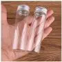24 Stück 50 ml Glasflaschen Tiny Jars Vials mit Silberdeckel für DIY Basteln