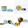 Ibnotuiy 6PCS Tinplate Mini Tea Coffee Storage Tins Creative Portable Food Storage Container for Tea Candy (Random Color)