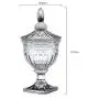 Glas Candy Jar Behälter mit Deckel, HOUSIYU, Geeignet für Küchen- und Badezimmer-Kleinigkeiten, Hochzeitstanzdeko, Süßigkeiten-Selbstbedienungsbehälter, 2-er Set