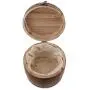 Flameer 2Pcs 23x20cm Vintage Wood Barrel Tea Caddy Airtight Sealed Tea Leaves Tin Canister Kitchen Food Storage Jar Container Flameer 2Pcs 23x20cm Vintage Wood Barrel Tea Caddy Airtight Sealed Tea Leaves Tin Canister Kitchen Food Storage Jar Container