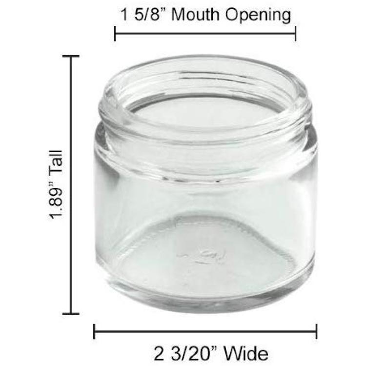 16 oz. White Ointment Jars with Screw On Lids: Case of 24