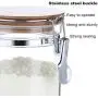 Storage Bottles Glass Container With Lid For Spices Confectioner Food Sundries Tea Coffee Sugar Sealed Kitchen Jar 600mlB151 Storage Bottles Glass Container With Lid For Spices Confectioner Food Sundries Tea Coffee Sugar Sealed Kitchen Jar 600mlB151