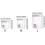 Enerhu Clear Plastic Jars Containers with Airtight Lids for Kitchen Household Food Storage Red M 2 Pieces
