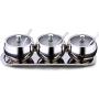 DUDDP Storage Spice lar set Spice Jar Seasoning Box Containers Pepper Salt Sugar Storage Can Rack Stainless Steel salt and pepper mill set Condiment Pot Kitchen Organizer