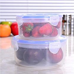 Tree House Food Storage canisters, Plastic Crisper Box Storage jar with lid Versatile Clear cans-A