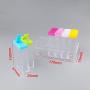 Seasoning Box 6Pcs / Set Spice Jar Set Seasoning Bottle Transparent Colorful Lid Kitchen Cruet Storage pepper box storage bottles & jars