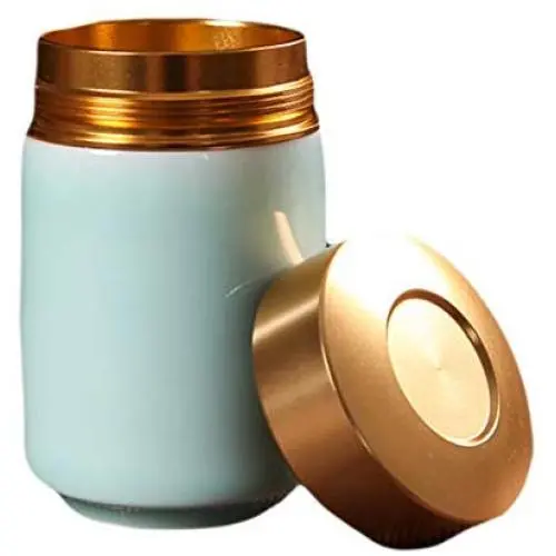 East Majik Unusual Tea Coffee Sugar Ceramic Jars with Metal Lids, Perfect Storage Solution East Majik Unusual Tea Coffee Sugar Ceramic Jars with Metal Lids, Perfect Storage Solution