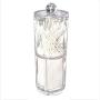 Transparent Acrylic Storage Jar With Lid Makeup Organizer Cotton Swabs Q Tip Stick Make Up Cotton Pad Storage Box Case Holder,2
