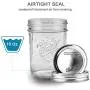 16OZ Mason Jar, Hanamichi Ball Mason Jar Quilted Jelly Jars mit Deckeln, Für Einmachen – Gefrieren – Konservieren – Getränke & Glasdekoration – Mikrowellengeeignet & Geschirrspülergeeignet