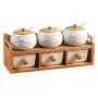 DUDDP Storage Spice lar set Kitchen Bamboo Cover Seasoning Jar, spice jar rack Double Shelf 6 Sets - Non Slip Base, Luxurious Condiment Cruet Bottle Set DUDDP Storage Spice lar set Kitchen Bamboo Cover Seasoning Jar, spice jar rack Double Shelf 6 Sets - Non Slip Base, Luxurious Condiment Cruet Bottle Set