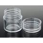 Cren 10Pcs Clear Plastic Pot Jar Box with Screw Cap Lid Cosmetic Containers