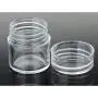 10 Stück Klare Plastikbehälter, Topf-Glasbehälter mit Schraubdeckel, Kosmetikbehälter-Container