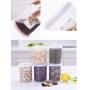 Sealed Storage Box Plastic Kitchen Crisper Food Nut Portable Transparent Milk Powder Kitchen Refrigerator Grain Storage Container Moisture-proof Tea Can Food Dispensers