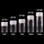 | Storage Bottles & Jars | 5ml 6ml 7ml 10ml 14ml Mini Clear Glass Bottles with White Plastic Screw Cap Empty Spice Bottles Jars DIY Crafts Vials | by HUDITOOLS | 1 PCs