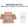 Klean Shop Jam Jars With Lids ? Red Lid Jam Jar Set ? Fruit Mason Jar ? Glass Jam Canning Jars ? DIY 4oz (120ml), 24 Pack Jars- Perfect for Jam Storing, Pickles and Many Other