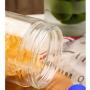 Glass Bottle Seal Storage Jar Food Grains Storage Tea Milk Powder Coffee Seal Storage Cans DELICATEWNN (Capacity : 800ML+1100ML+1700ML+2100ML)