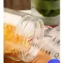 Glass Bottle Seal Storage Jar Food Grains Storage Tea Milk Powder Coffee Seal Storage Cans DELICATEWNN (Capacity : 800ML1)