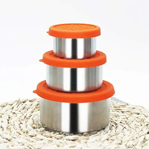 Ensemble de Rangement de Cuisine E-House 3 Pièces, Pots de Conservation Alimentaire, Boîtes de Repas en Acier Inoxydable 100/220/400ml, Récipients de Conservation Frais et Hermétiques Ensemble de Rangement de Cuisine E-House 3 Pièces, Pots de Conservation Alimentaire, Boîtes de Repas en Acier Inoxydable 100/220/400ml, Récipients de Conservation Frais et Hermétiques