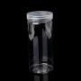 Milue 6.4cm OD Clear Strong PET Round Food Storage Container Jar Sealed with Clear Lid (02#)