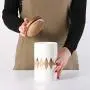 Nordisches Keramik-Aufbewahrungsbehälter mit Deckel, Großpackbehälter für Gewürze, Kräuter, Kaffee, Zucker – Dosen, Behälter